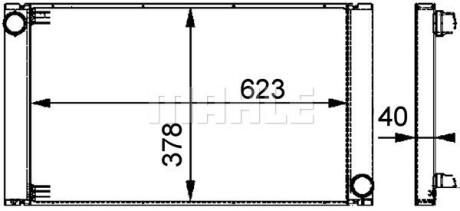 Фото 2 - Радіатор охолодження Knecht / Mahle CR 577 000P (CR577000P)