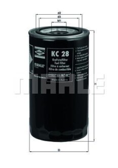 Топливный фильтр MAHLE ORIGINAL - (fl40399008, 1644499425, 1644499525) Knecht / Mahle KC 28