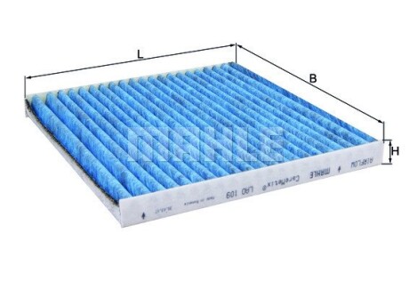 Фото 3 - Фильтр салона Knecht / Mahle LAO 109 (LAO109)