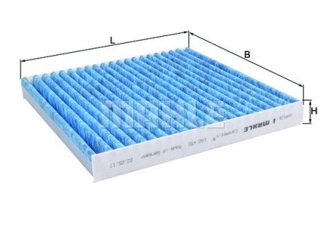 Фото 3 - Фильтр салона Knecht / Mahle LAO 430 (LAO430)