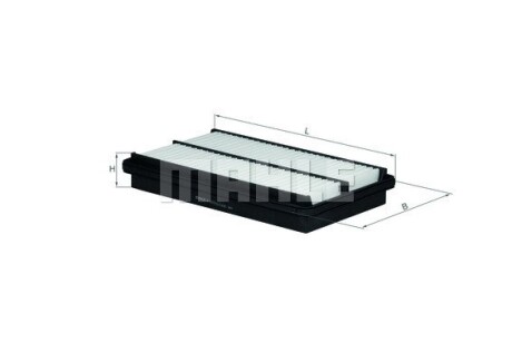 Фото 3 - Повітряний фільтр Knecht / Mahle LX 1075 (LX1075)