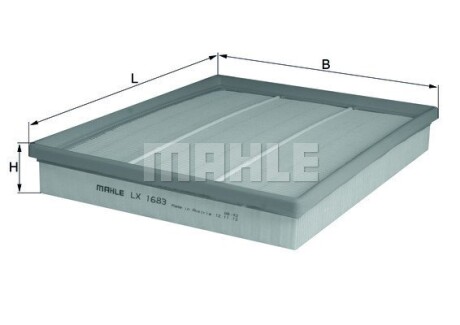 Фото 3 - Воздушный фильтр Knecht / Mahle LX 1683 (LX1683)