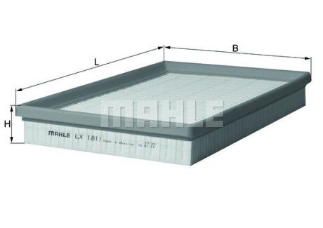 Фото 3 - Повітряний фільтр Knecht / Mahle LX 1811 (LX1811)