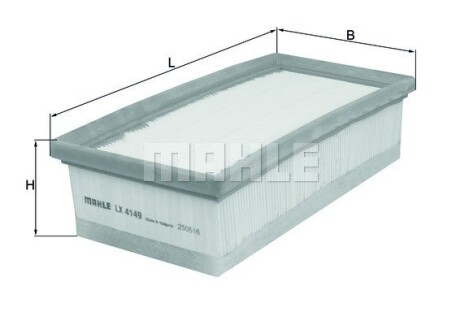 Фото 3 - Повітряний фільтр Knecht / Mahle LX 4149 (LX4149)
