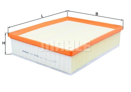 Фото 3 - Повітряний фільтр Knecht / Mahle LX 4245 (LX4245)