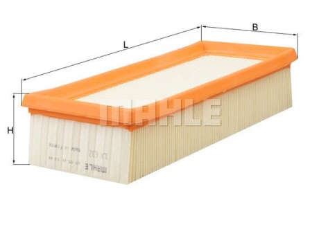 Фото 3 - Воздушный фильтр Knecht / Mahle LX 632 (LX632)