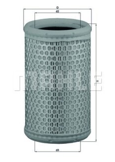 Фото 2 - Повітряний фільтр Knecht / Mahle LX 646/1 (LX6461)