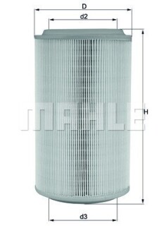 Фото 3 - Воздушный фильтр Knecht / Mahle LX 913 (LX913)