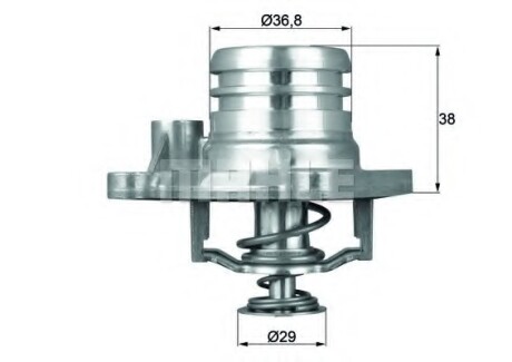 Термостат OP Agila 1.0 I 00- - (1338004, 1338421, 9158251) Knecht / Mahle TI1392