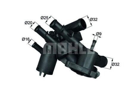 Термостат VW Golf 1.6FSI 02-06 (109°C) MAHLE TM 4 109 - (032121111CE, 032121111CF, 032121206CC) Knecht / Mahle TM4109