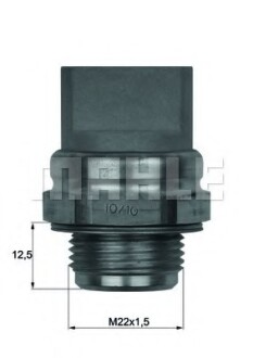 Датчик вкл. вентилятора (77°C) VAG A8, T4 - (251959481D, 251959481C, 251959481G) Knecht / Mahle TSW32