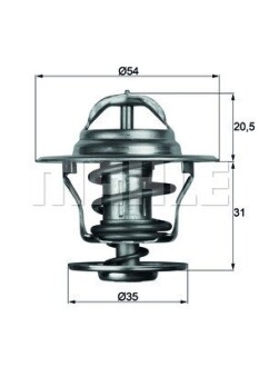 Термостат Renault Laguna 2.0/2.5 95-01 MAHLE - Knecht / Mahle TX 13 92D