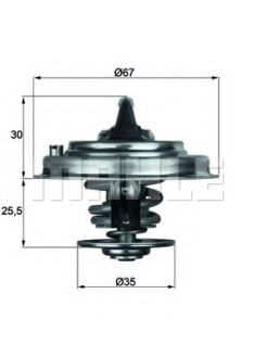 Термостат BMW E30/E34/E36 -95 - Knecht / Mahle TX3071D