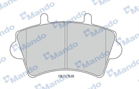 Гальмівні колодки до дисків - MANDO MBF015025