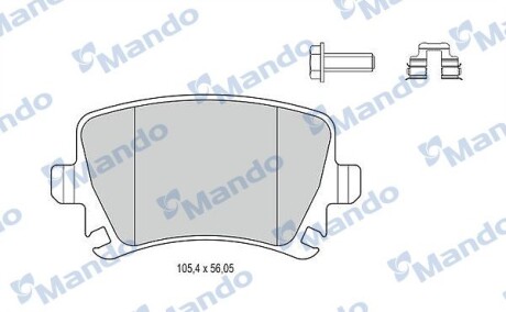 Гальмівні колодки до дисків - MANDO MBF015194