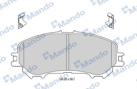 Тормозные колодки дисковые передние - MANDO MBF015287