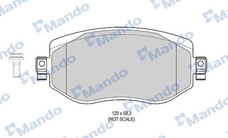 Тормозные колодки дисковые передние - (410603407R) MANDO MBF015304