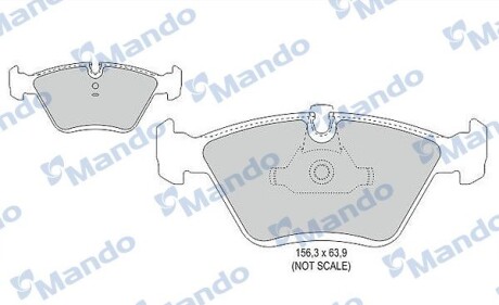 Гальмівні колодки до дисків - MANDO MBF015406