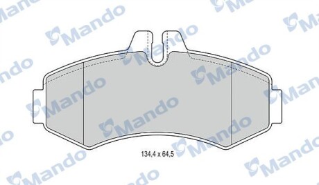 Гальмівні колодки до дисків - MANDO MBF015660