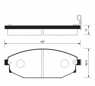 Тормозные колодки - (58101M1A00, S2000100, SB000027) MANDO MPH06