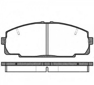Тормозные колодки MPS02NS - MANDO MPS01NS