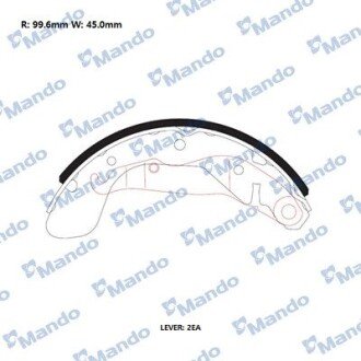 Колодки гальмівні барабан - MANDO RMLD04
