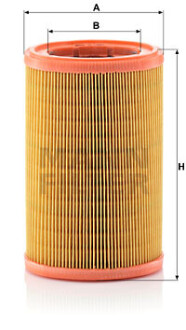 Фото 2 - Повітряний фільтр MANN C 1480 (C1480)