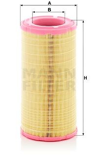 Фільтр повітряний (фільтруючий елемент) MERCEDES TRAVEGO (O 580) SETRA 400 OM457.941-OM942.911 10.01- - ((0040941804, A0040941804, A0040944604, 0040944604)) MANN C19006