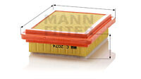 Фото 2 - Повітряний фільтр MANN C 2074