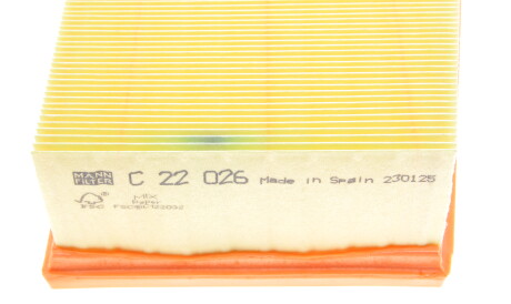 Фото 3 - Повітряний фільтр MANN C 22 026 (C22026)