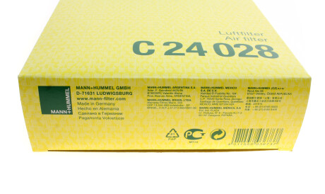 Фото 2 - Воздушный фильтр MANN C 24 028 (C24028)