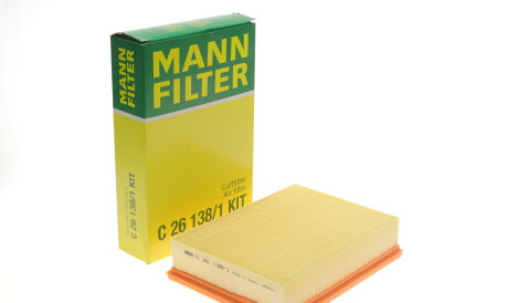 Фото 2 - Воздушный фильтр MANN C 26 138/1 KIT (C261381KIT)