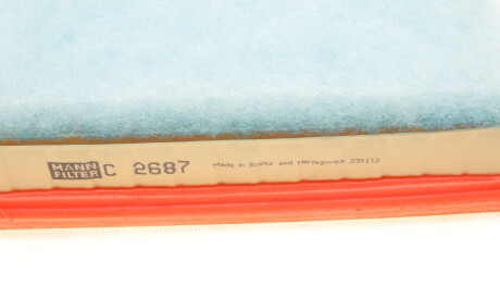 Фото 3 - Воздушный фильтр MANN C 2687 (C2687)