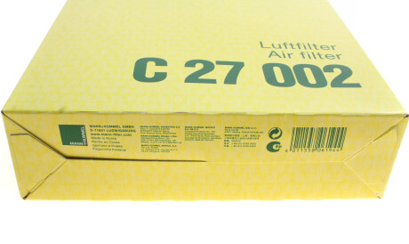 Фото 2 - Воздушный фильтр MANN C 27 002 (C27002)