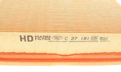Фото 2 - Воздушный фильтр MANN C 27 181 (C27181)