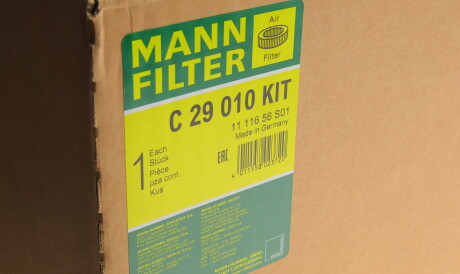 Фото 2 - Воздушный фильтр MANN C 29 010 KIT (C29010KIT)