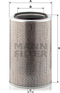 Фото 3 - Воздушный фильтр MANN C 30 850/2 (C308502)