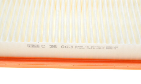 Фото 3 - Воздушный фильтр MANN C 36 003 (C36003)