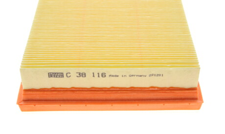 Фото 3 - Повітряний фільтр MANN C 38 116 (C38116)