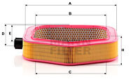 Фото 2 - Воздушный фильтр MANN C 40 193 (C40193)