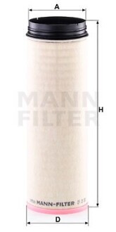 Фільтр повітряний (фільтруючий елемент) MAN HOCL, LION´S COACH NEOPLAN CITYLINER, CITYLINER II, TOURLINER I, TOURLINER II TEMSA DIAMOND D2066LOH01-D2676LOH48 01.06- - MANN CF19002