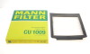 Фільтр салону Land Rover Range Rover 94-02 -FILTER - (btr8037, lr030219) MANN CU 1009 (фото 2)