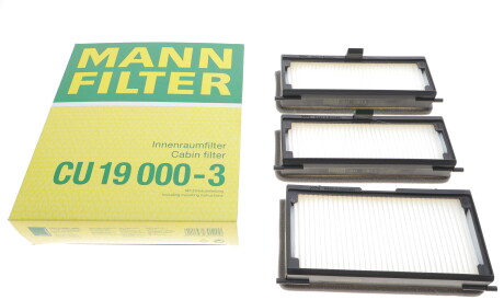 Фото 2 - Фільтр салону MANN CU 19 000-3 (CU190003)