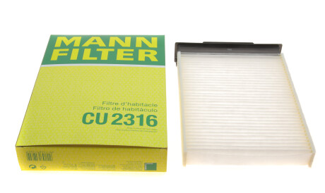 Фото 2 - Фильтр салона MANN CU 2316 (CU2316)