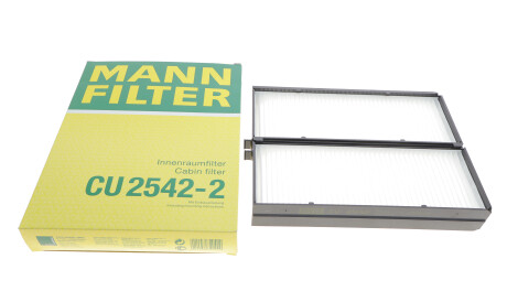 Фото 2 - Фільтр салону MANN CU 2542-2 (CU25422)