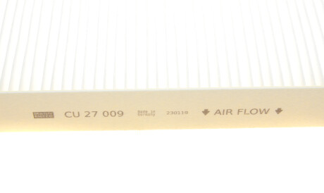 Фото 3 - Фильтр салона MANN CU 27 009 (CU27009)