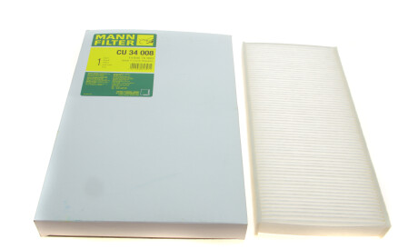 Фото 2 - Фільтр салону MANN CU 34 008 (CU34008)