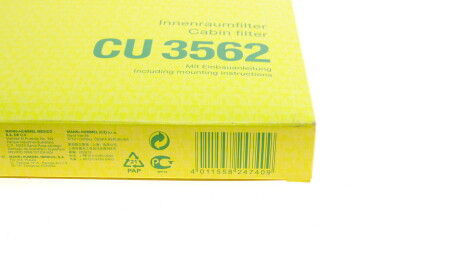Фото 5 - Фільтр салону MANN CU 3562 (CU3562)