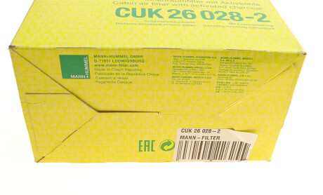 Фото 5 - Фільтр салону MANN CUK 26 028-2 (CUK260282)