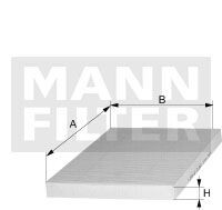 Filtr kabiny weglowy z polifenolem - MANN FP24024